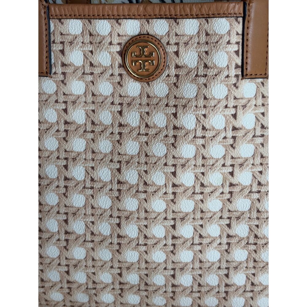 Tory Burch Ever-Ready Zip Beige Tote Bag - Picture 6 of 15
